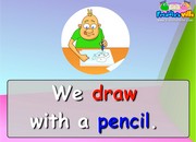 Art Class, School Supplies Sentences & Words
