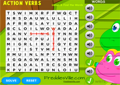 Action Verbs Present Simple Word Search Puzzle Online