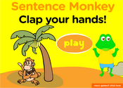 Classroom Commands Sentence Monkey Game