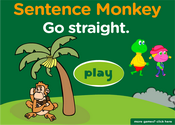 Giving Directions Sentence Monkey Game