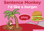Food Sentence Monkey Game