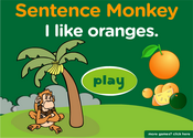 Fruits Sentence Monkey Game