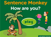How are you: Greetings Expressions Sentence Monkey Game