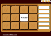 Months of the Year Vocabulary Memory Game