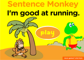 Sports Lesson Sentence Monkey Game