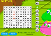 Weather Word Search Puzzle Online