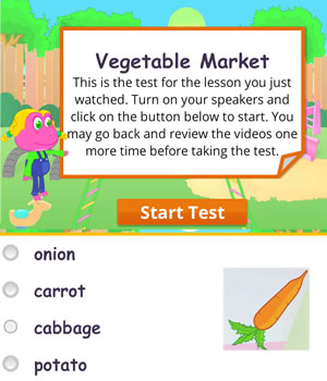 vegetables test