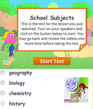 school-subjects test