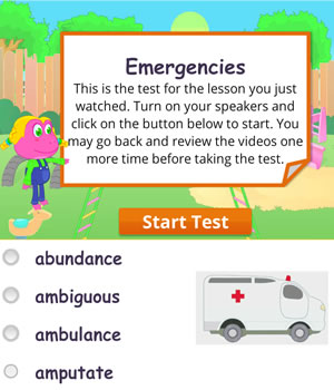 emergencies test