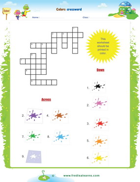 Colors Crossword