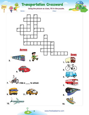 transportation crossword