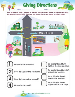 Directions Games, 6 Fun Activities About Giving Directions In English