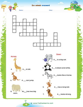 Zoo Animals Crossword