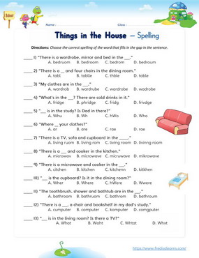 Objects and Parts of the House Vocabulary: A Lesson Plan for ESL