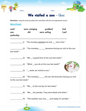we will visit the zoo adverb
