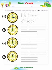 Time Sentences – o’clock