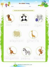 Zoo Animals Word Search